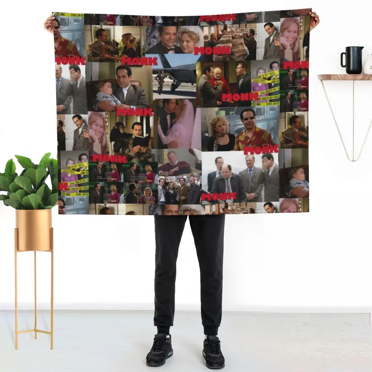 Monk Collage Throw Blanket Luxury Brand Vintage Thermals For Travel For Baby funny gift Giant Sofa Blankets