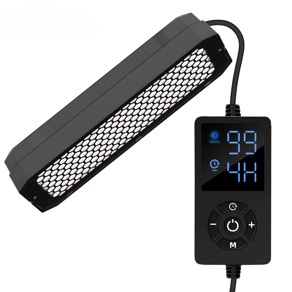Dimmable LED Reptile UVB Lamp ,V0 Fire Classification, 4/8/12H Time Cycles,3 Light Modes,UVA UVB Lamp for Tortoise Gecko, 10W/5W