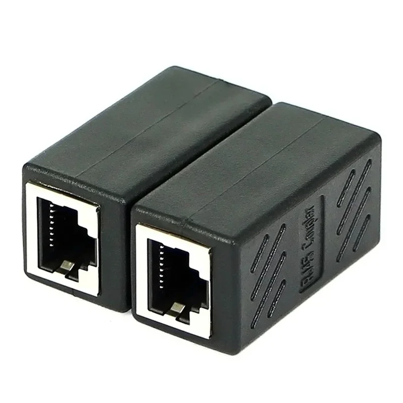 

Network Cable Connector RJ45 Network Straight-Through Head Computer Broadband Network Cable Extension Connector Double-Pass Head