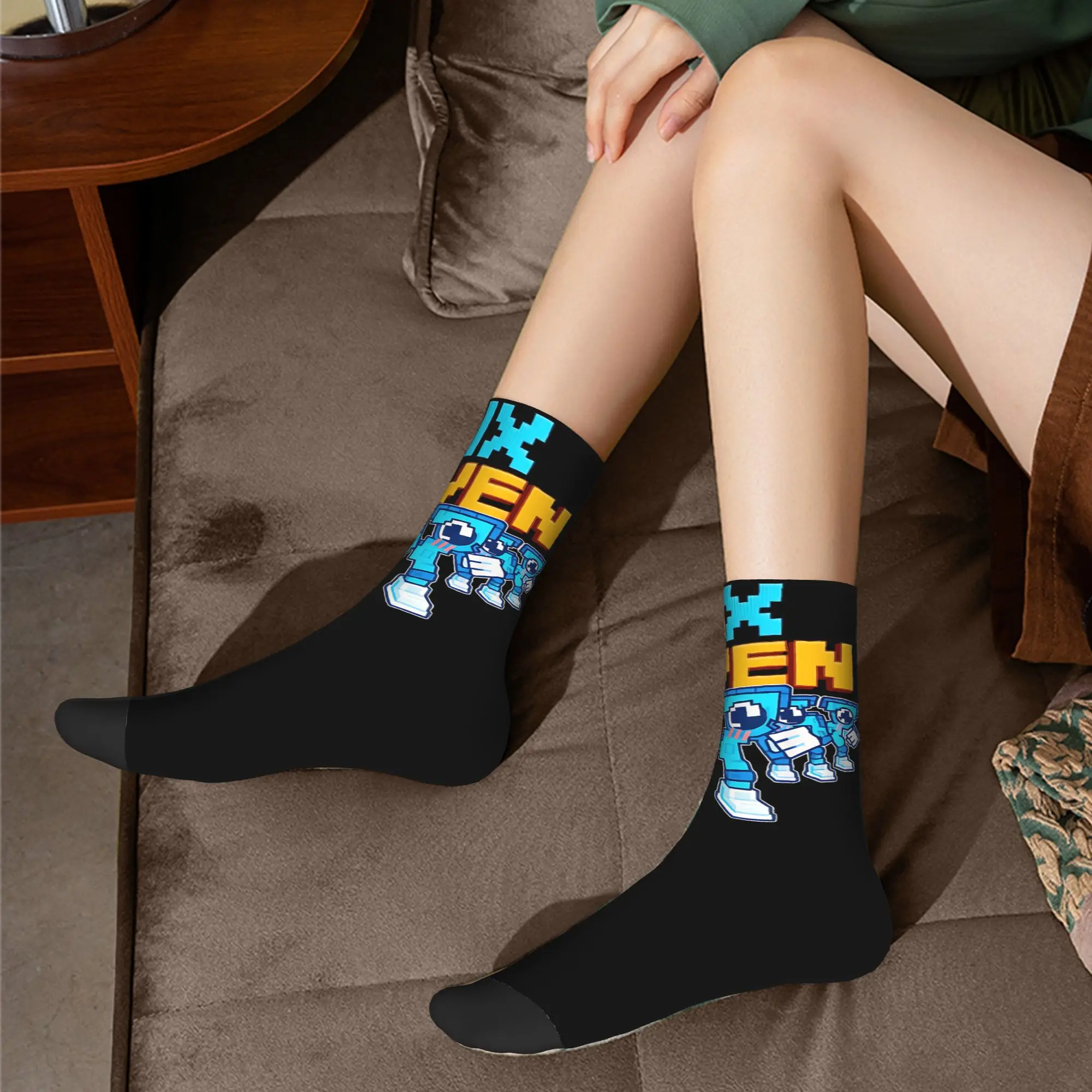 Retro 67 Brainrot Six Seven 67 Italian Brainrot Gaming Calcetines deportivos Calcetines de poliéster para mujeres y hombres antideslizantes,