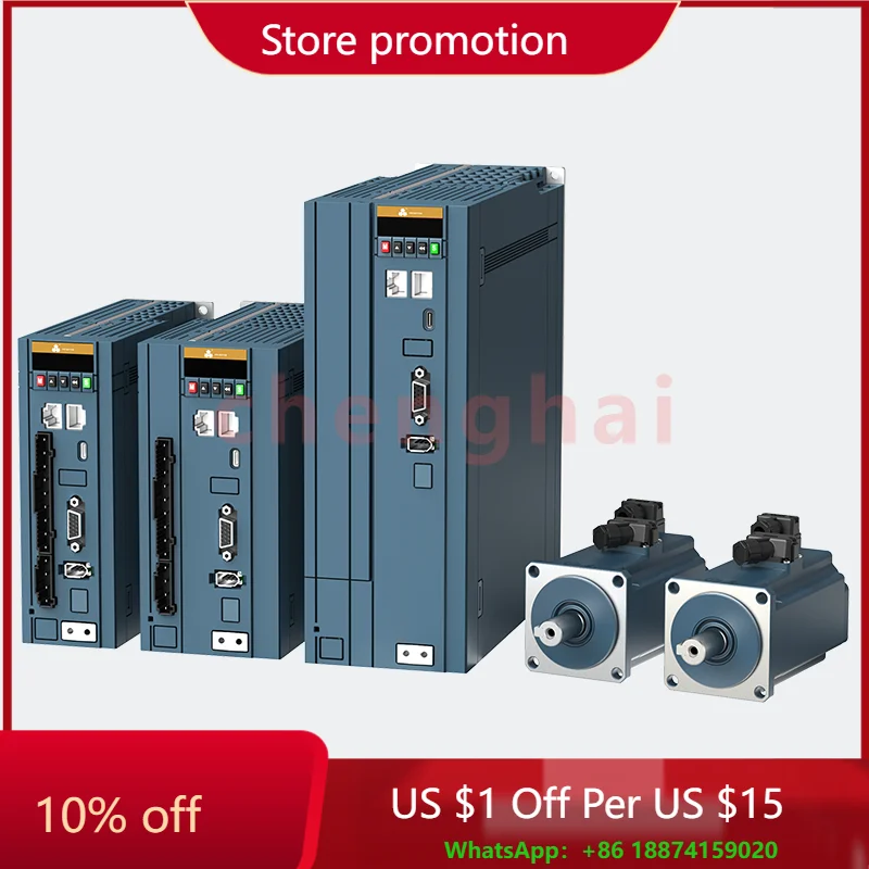 

80mm Flange 50/60Hz EtherCAT 220VAC 750W 1KW 3000rpm Ac Servo Drive Servo Motor Kit Single-phase Three-phase Ac Servo Motor