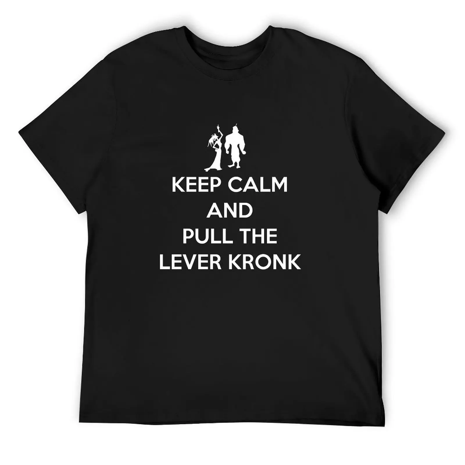 Keep Calm and Pull the Lever Kronk T-Shirt korean fashion custom t shirt blanks blue archive t shirt men