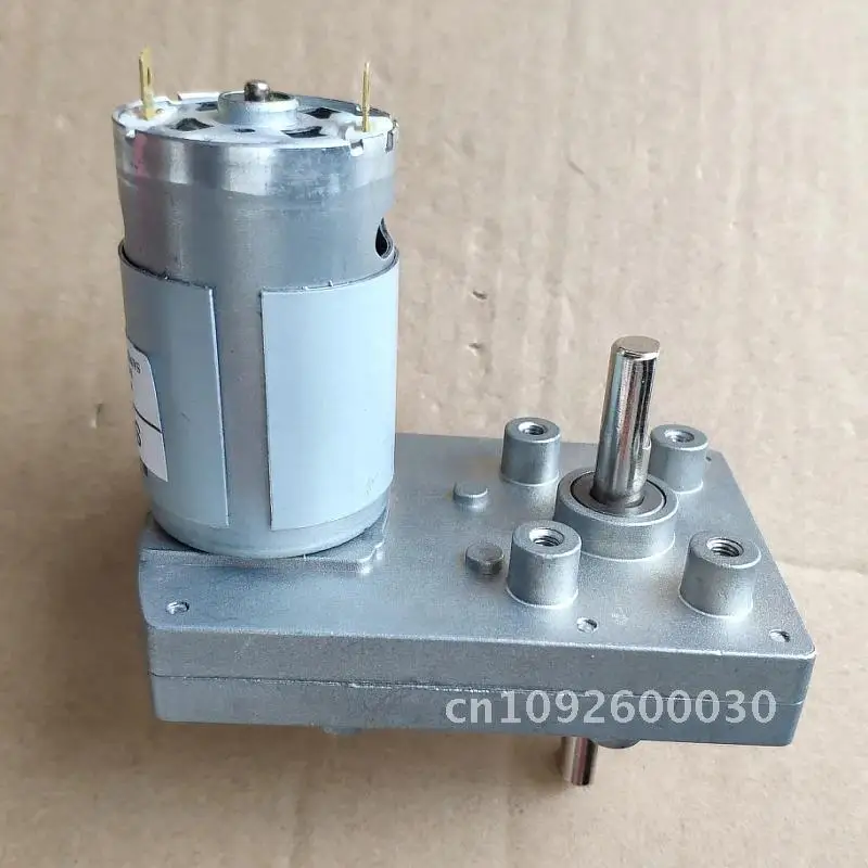 Brand new double output shaft 555 DC gear motor 8mm 6V,12V shaft quiet ,24V diameter motor~