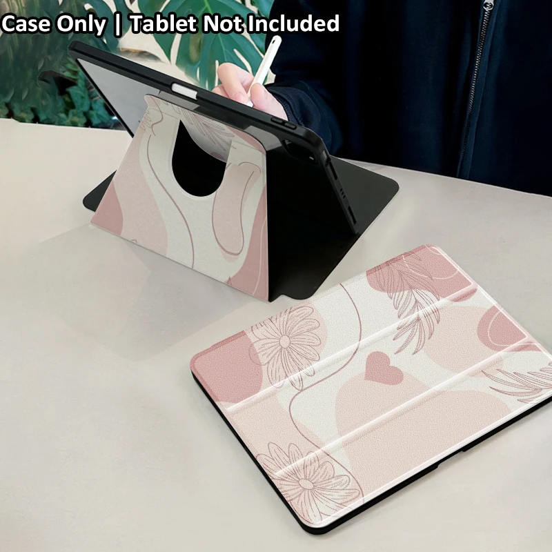 Tri-fold for iPad Air4/5 10.9 Air11（M2/M3）Case 9.7 10/11（A16） iPad 10.2 Case7/8/9th Generation Pro11 Mini6/7 PU Acrylic Cover