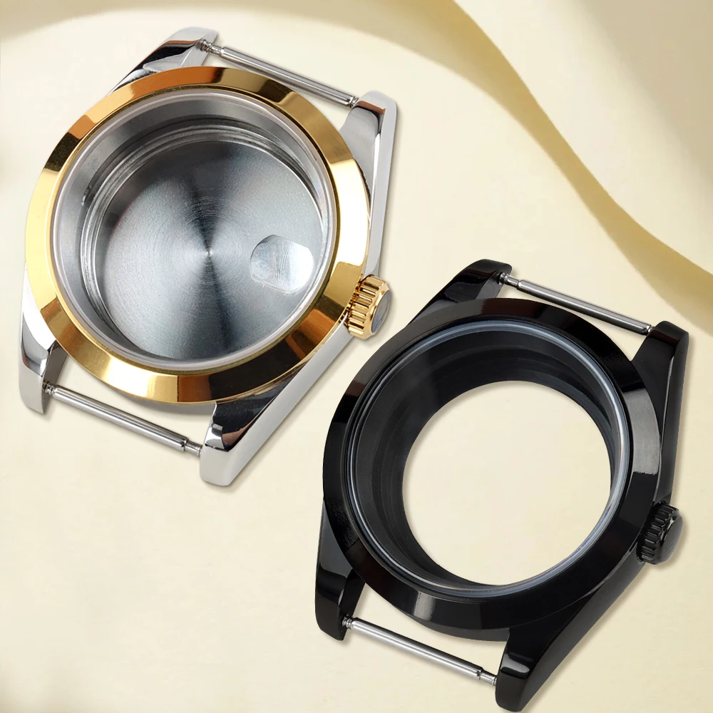 

Nh35 Watch Case 36/39mm Solid 316L Stainless Steel Case Sapphire Glass for Datejust NH35 NH36 Movement 28.5mm Dial part