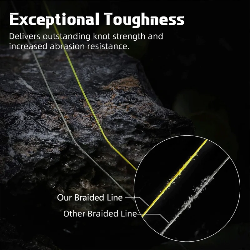 LUNGUN 1000/500/300100m PE Multifilament Carp Braided Fishing Line 12/9/8 Strands for Braid Cord Bait Casting Wire Accessories