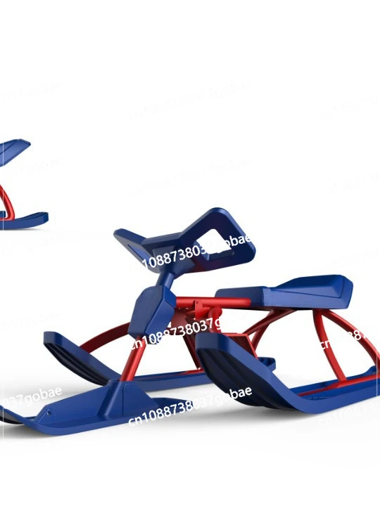 Ski Bike Kids Adult Sleigh Snowfield Help Free Skating Snowmobile