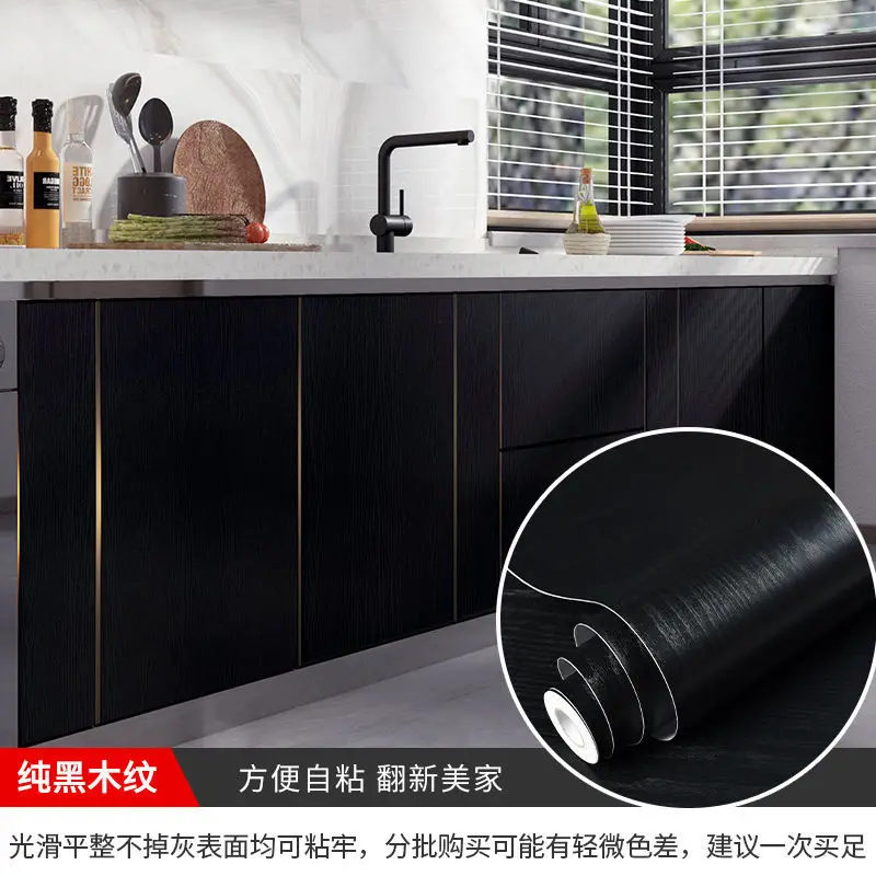 Hạt Gỗ Màu Trang Trí Nhà Phim Vinyl Chống Nước Miếng Dán Tự Dán Cánh Cửa Tủ Hiện Đại Nội Thất Trang Trí Tường