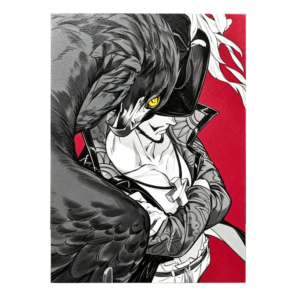 60Pcs/set Diy Self Made One Piece Dracule Mihawk Card Sleeves Dracule Mihawk Card Protective Cover Gift Toys