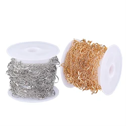 5meters/roll Copper Chain Gold Sliver Color Hollow Star Moon Shape Metal Chains For DIY Jewelry Making Necklace Bracelet