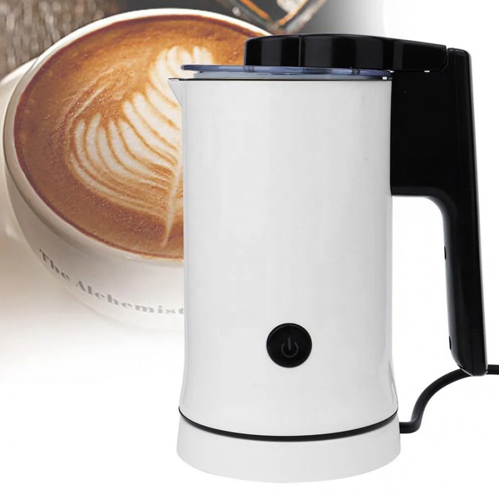 

Q Automatic Milk Frother Electric Non-Stick Milk Frother Steamer Warmer Hot or Cold Milk Foamer