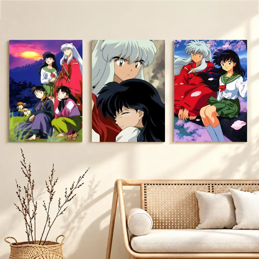 Epic Fantasy Anime I-Inuyasha Poster Artwork Self Adhesive Indoor Wall Hanging Room Decor Gift