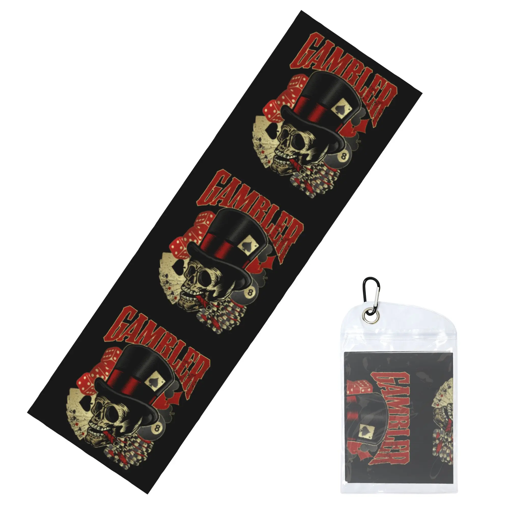 Biker Motorcycle Skull Rockabilly Cold Exercise Towel   Super Soft Breathable Instant Cooling Towel Yor Gym Towels