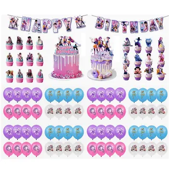 Jednorázové párty dekorace sada Kpop anime film tématikou dívčí narozeninové párty banner balónek aranžmá dort topper dekorace 10 nejlepší prodej Narozeninové dekorace Nemo - №7