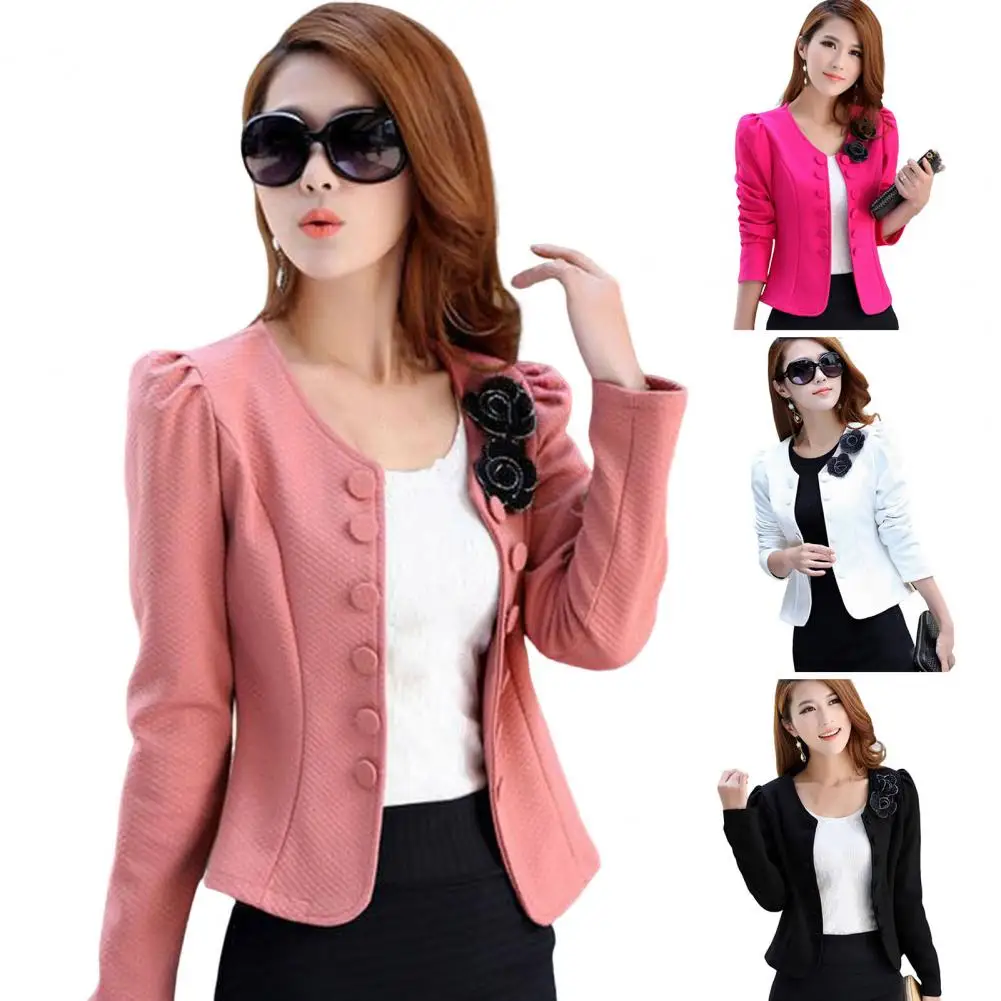 Jaqueta chique e elegante de mulher, casacos curtos, blazer feminino, roupa coreana, novo, 2023