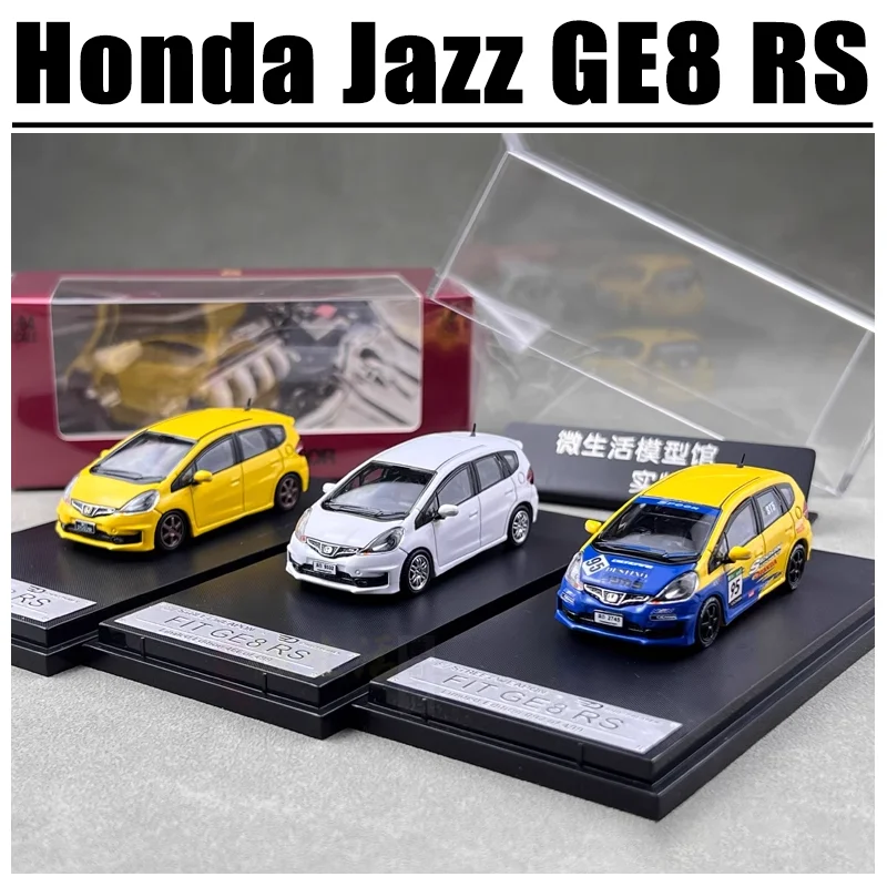 SW 1/64 Honda Jazz FIT GE8 RS vehículo de motor de juguete de aleación regalos de modelo de Metal fundido a presión