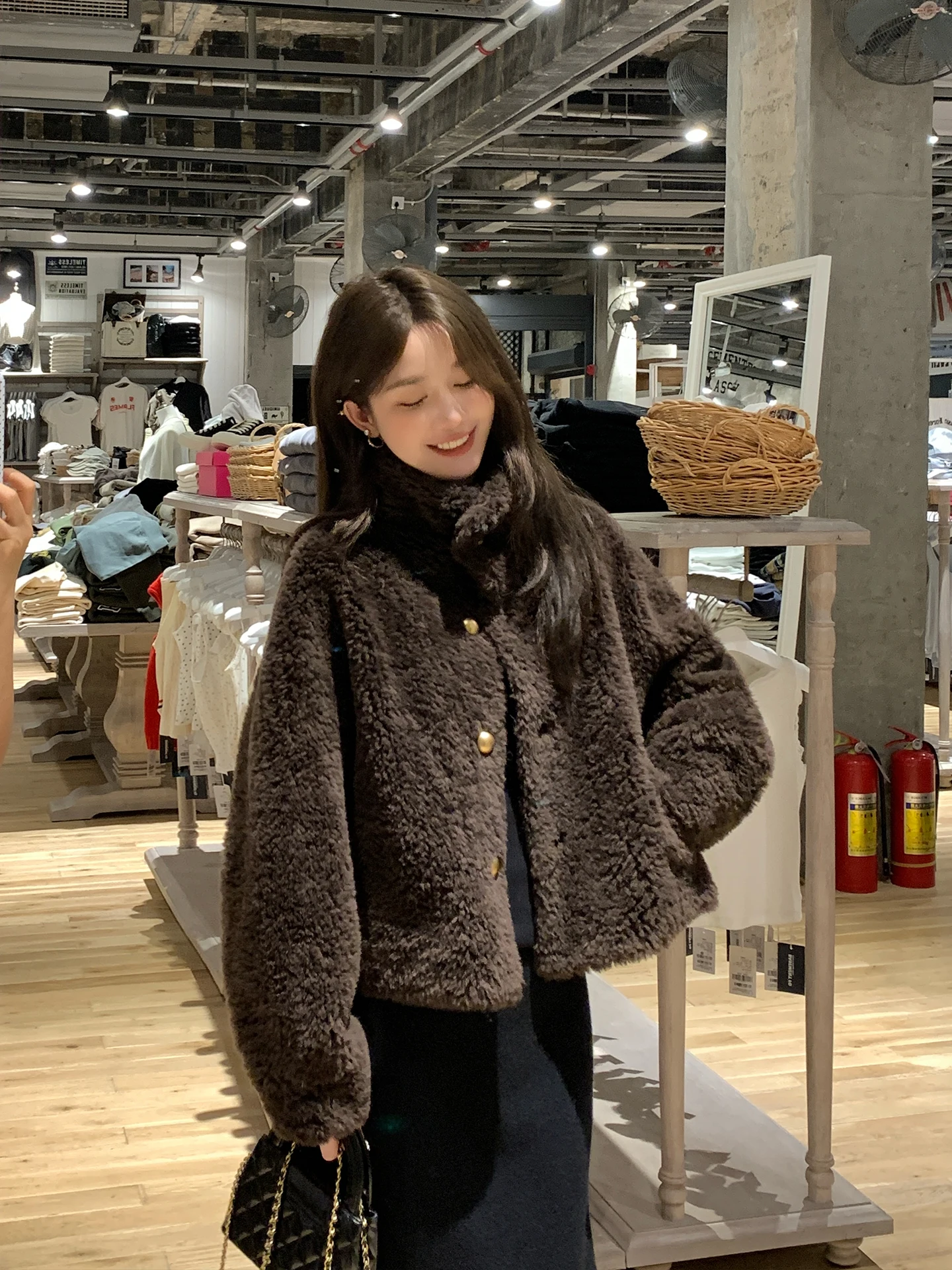 

Dayaier Night Meteor Young Sle Lamb Fur Jaet Женский зимний или корейский Sle Шерстяной интегрированный Thi Jaet