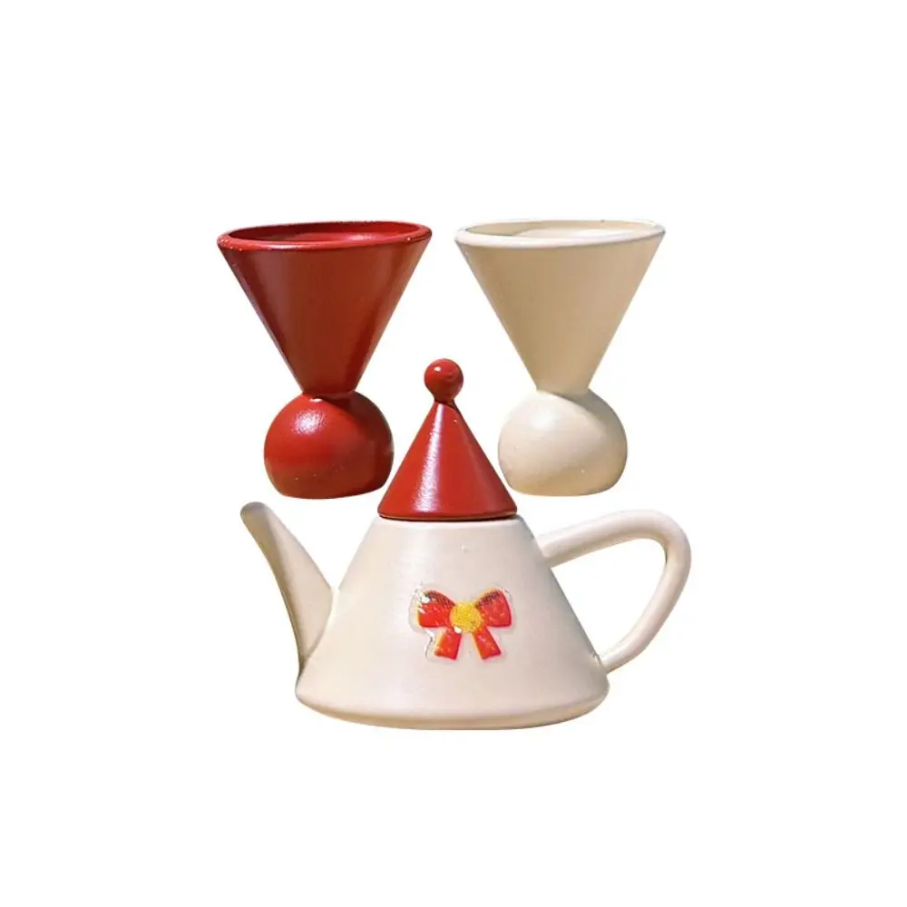 1/12 1/6 Miniature Dollhouse Tea Set Simulated Creative Teacup Teapot Doll Accessories Mini Scene Toy Model for Christmas