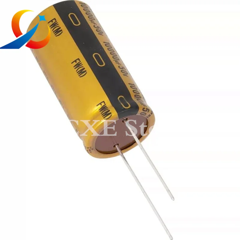 2pcs NICHICON 10000UF 50V 25X50mm FW Series  Hi-Fi Audio Capacitor  UFW1H103MRD New and Original 50V10000UF 25*50MM