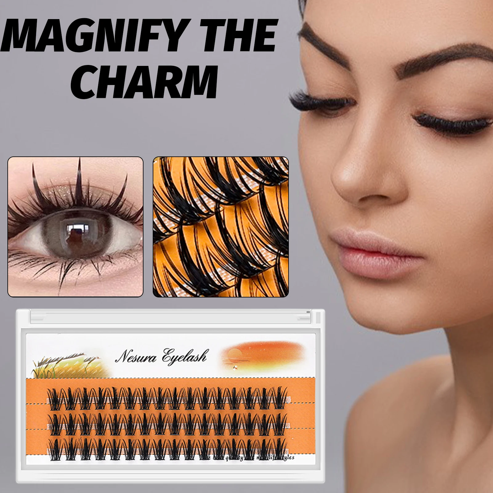 Wheat Spike Segmented Eyelashes High-grade Fiber Grafted Eyelashes Eye Cosmetic