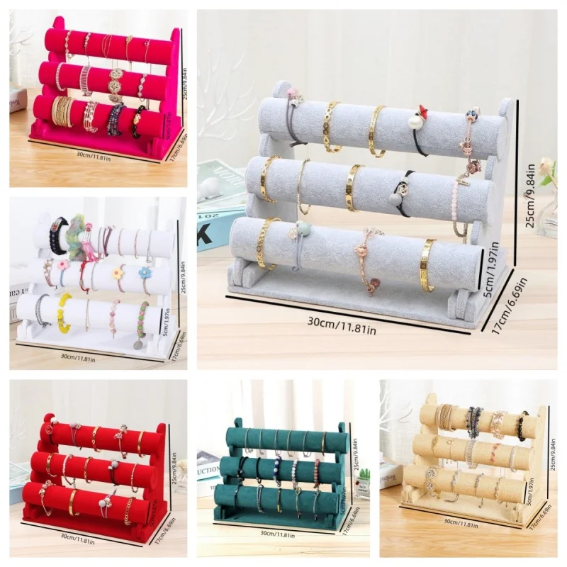 

Multipurpose Jewelry Display Stand Three Layer Durable Jewelry Holder for Bracelet Watch Chain Hairband