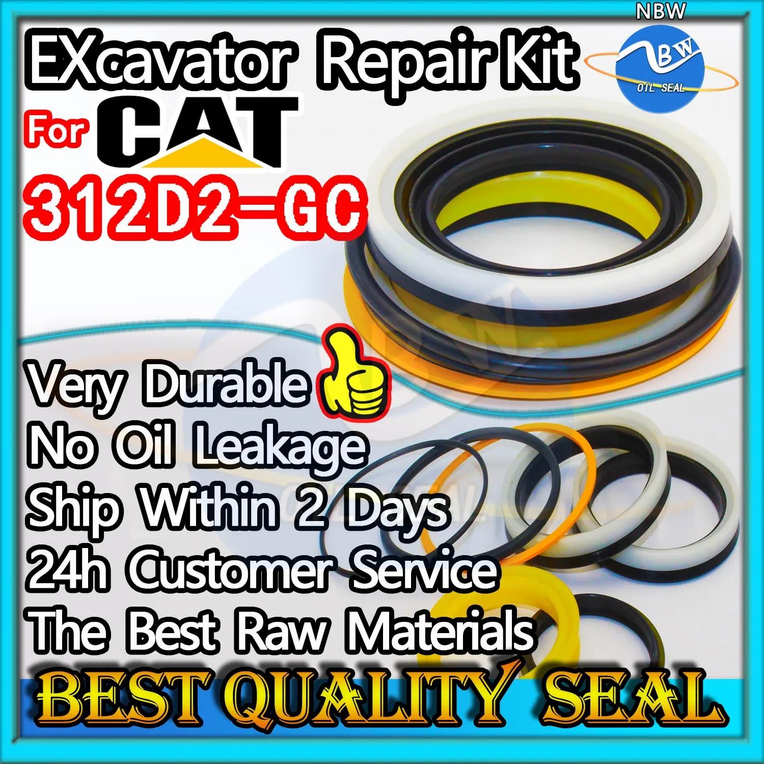 

For Caterpillar 312D2-GC Repair Kit Excavator Oil Seal Nok Washer Skf Service Orginal Quality Track Spovel Hammer Construction