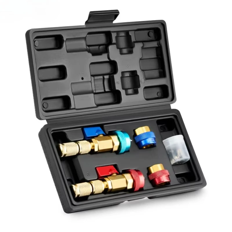 R134a R1234yf R22 Valve Core Installer/Remover Tool Kit for Vehicle Air Conditioning Systems Automotive Vehicle Tools