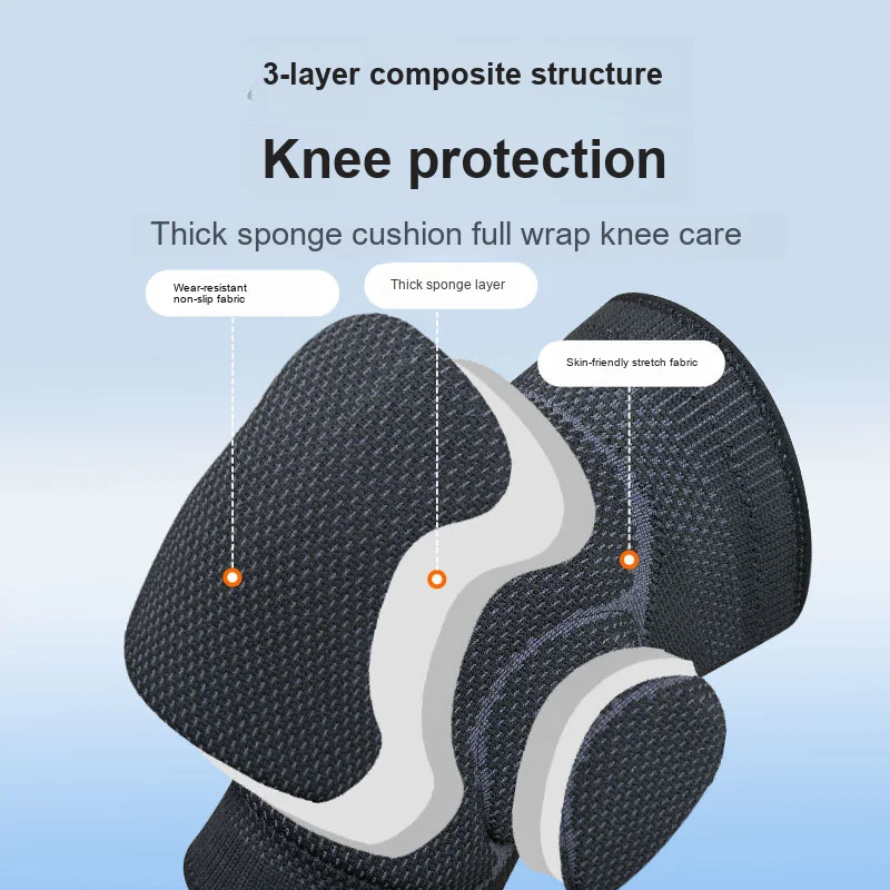 Volleyball Knee Pads Thickened Anti-fall Anti-collision Knee Protector Suitable for Roller Skating and Kneeling Use