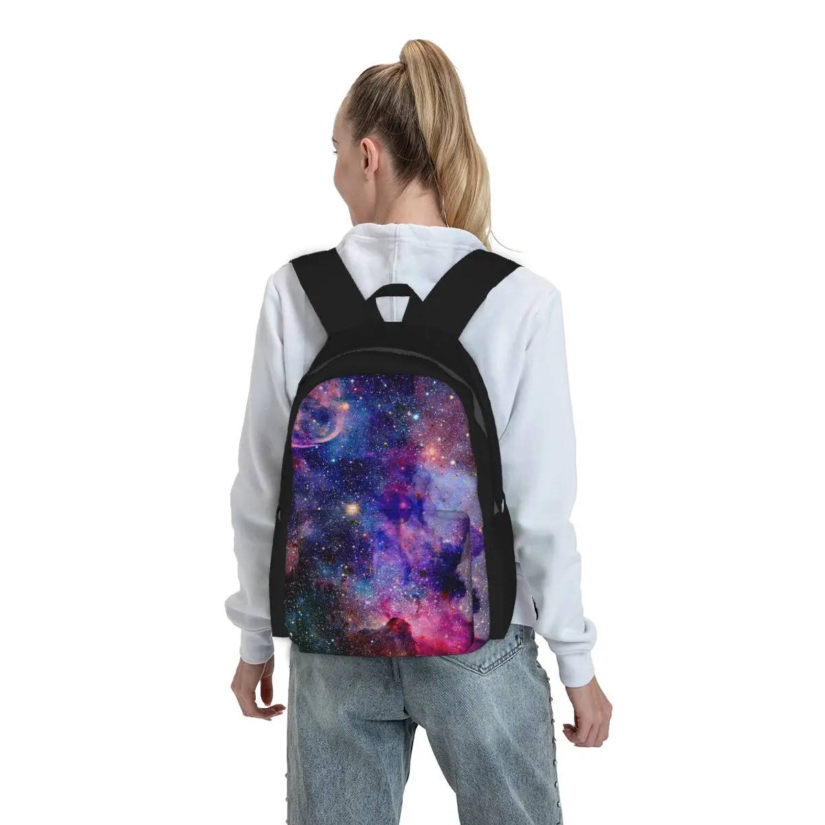 

Planet Earth Backpack Student BookBag Children School Bag Laptop Shoulder Bags for Men Women