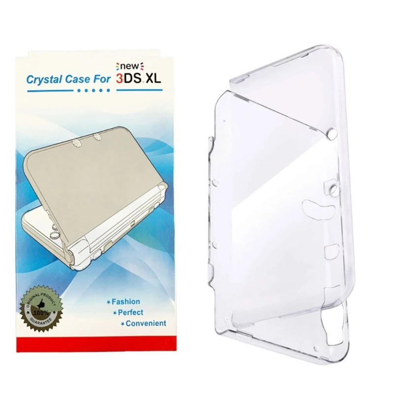 Plastic for 3DS XL LL / 3DS Case Consoles Clear Cover image 3