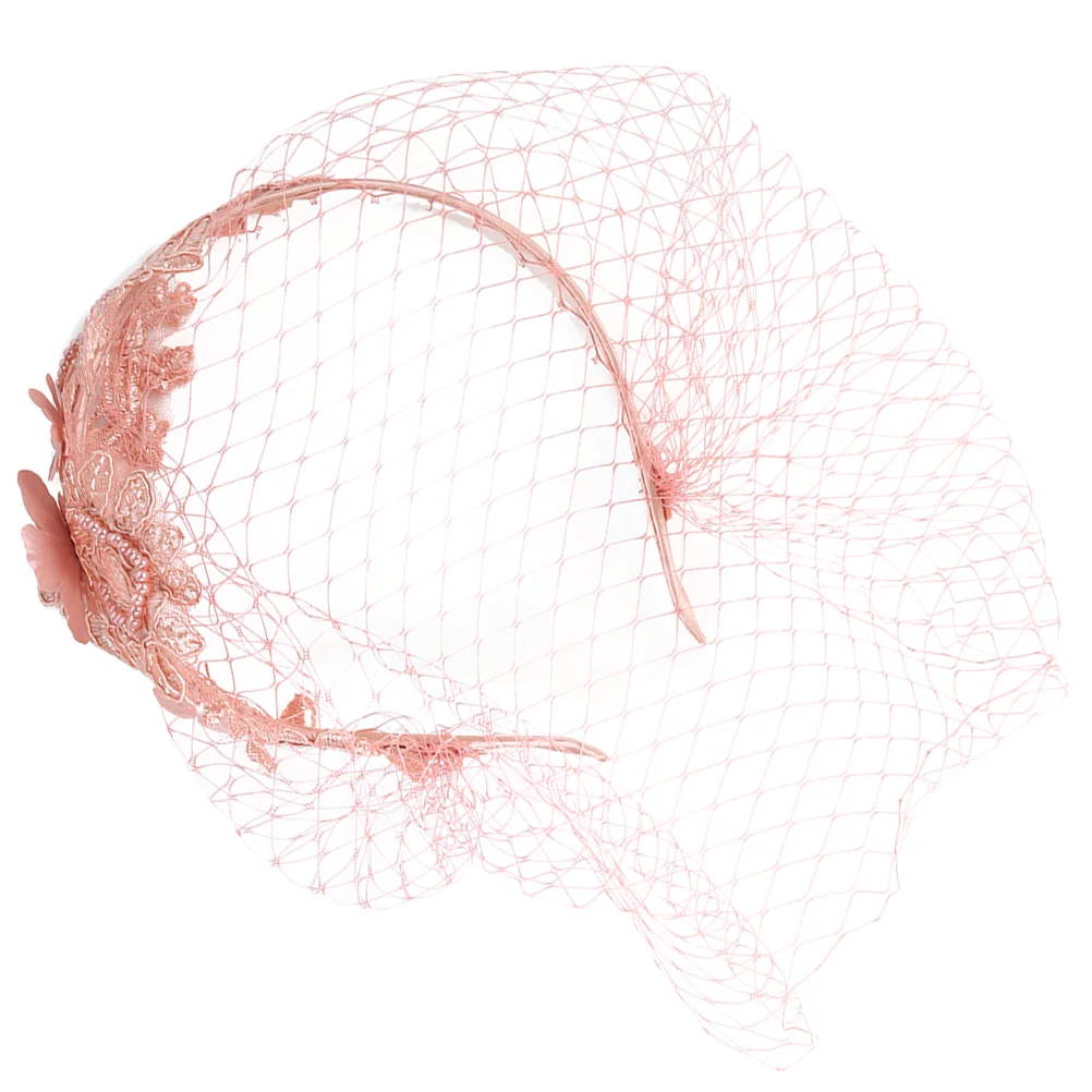 Mesh Lace Headband Tiara Women's Fascinators Cocktail Wedding Hats for Abs Dress Tea