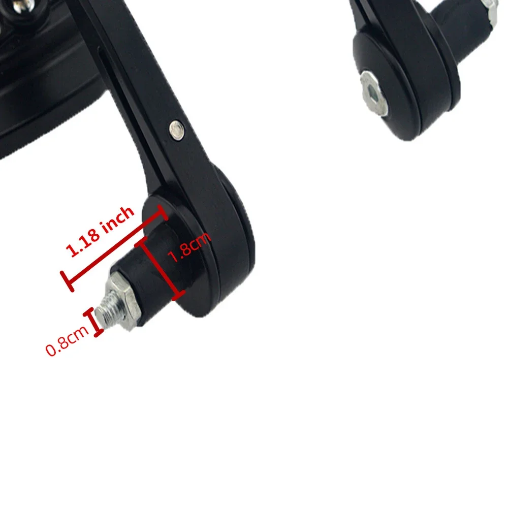 22mm Universal Lateral Rearview Mirror for Motorcycle Steering, For Yamaha FZ1 MT09 For Suzuki GSX-1000S SV650 For Kawasaki Z900 - view 5