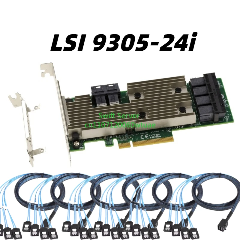 

Оригинальная карта расширения жесткого диска LSI 9305-24i SAS3224 HBA 12Gb с 24 портами, артикул 05-25699-00