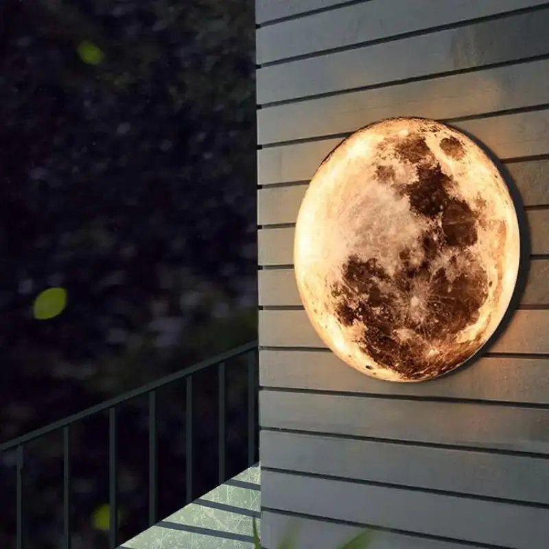 Garden Courtyard deco LED planet Wall Light bathroom Villa Terrace Porch Waterproof Outdoor lighting Park Gate landscape lamp