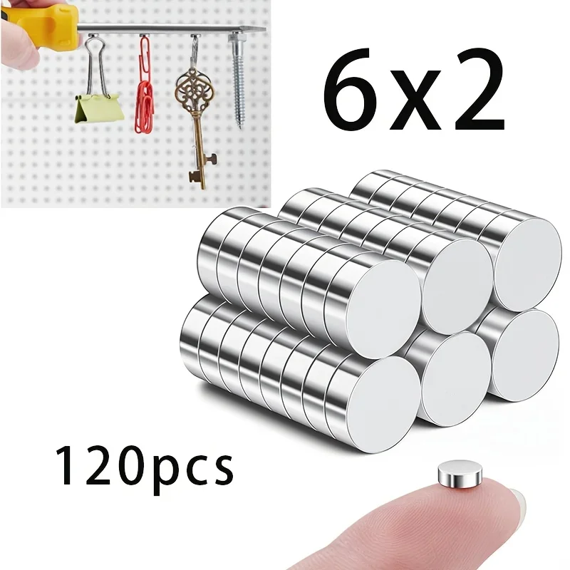 

10/20/50/100pcs refrigerator cabinets 6*2 circular magnets 6x2mm storage cabinets