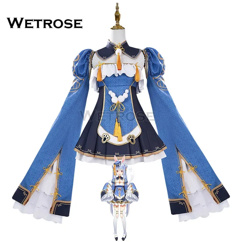 

【Wetrose】In Stock Pekora Usada Zombie New Outfit Skin Cosplay Costume Hololive Holo Vtuber Peko Set Wig Halloween Xmas