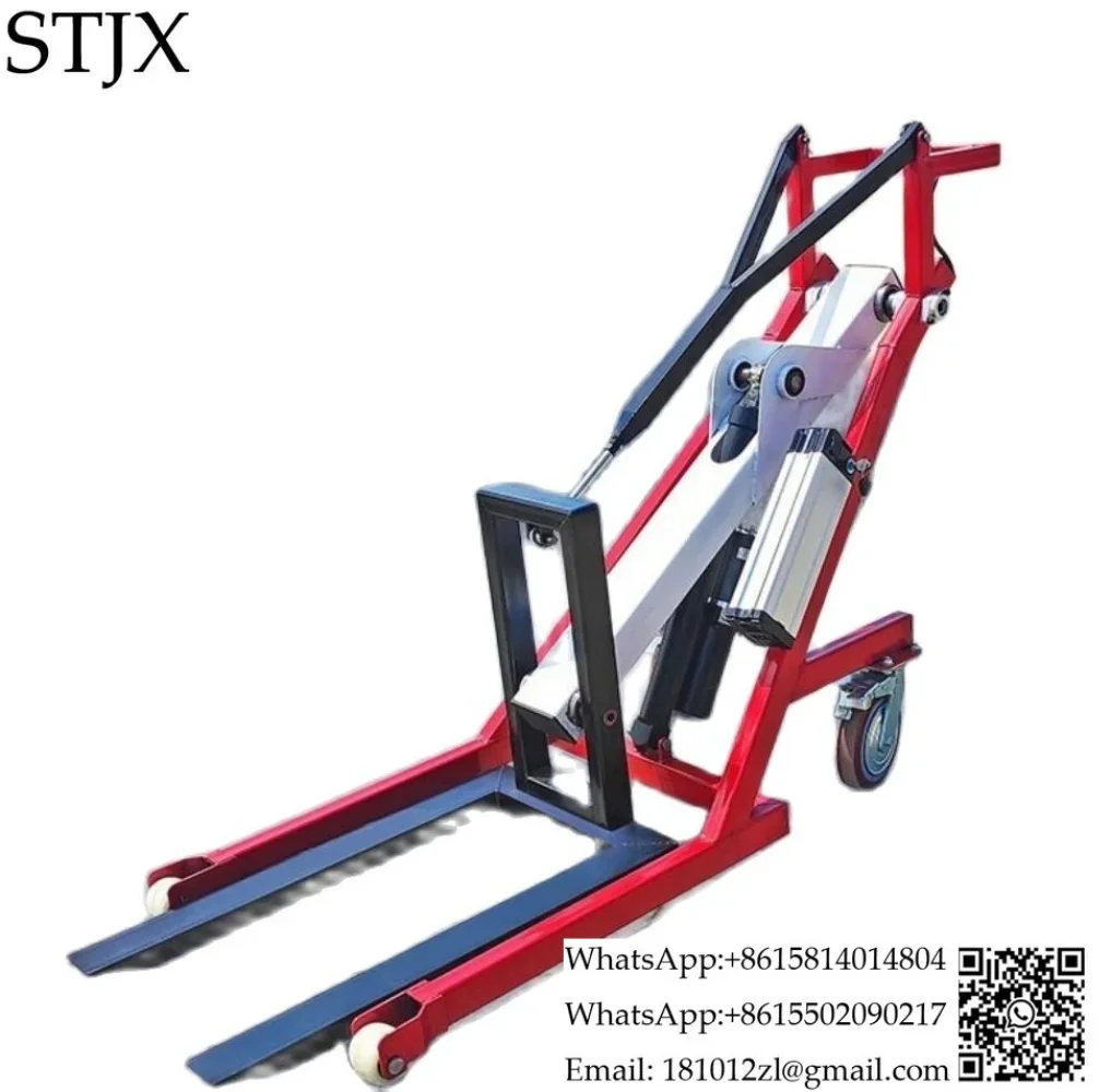 Portable electric hydraulic forklift crank arm loading and unloading truck Automatic lifting stacker Electric cow forklift