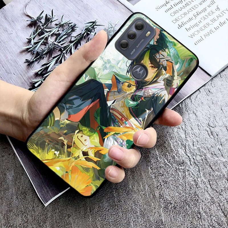 

Genshin Impact Anime Phone Case For Moto Edge 50 40 Pro Edge 40 30 Ultra Neo Fusion G Power G Stylus G Play E32 E20 E40