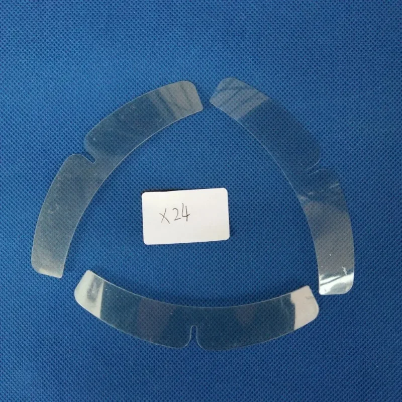 200Pcs Transparent Shirt Collar's Insret Shirt Support Plastic Band with  different size Collar Stays