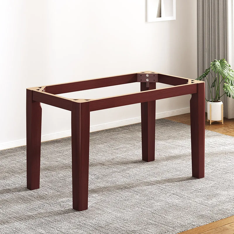 JJ  Solid wood golden pear bar legs marble dining table bracket coffee table support rock slab table feet