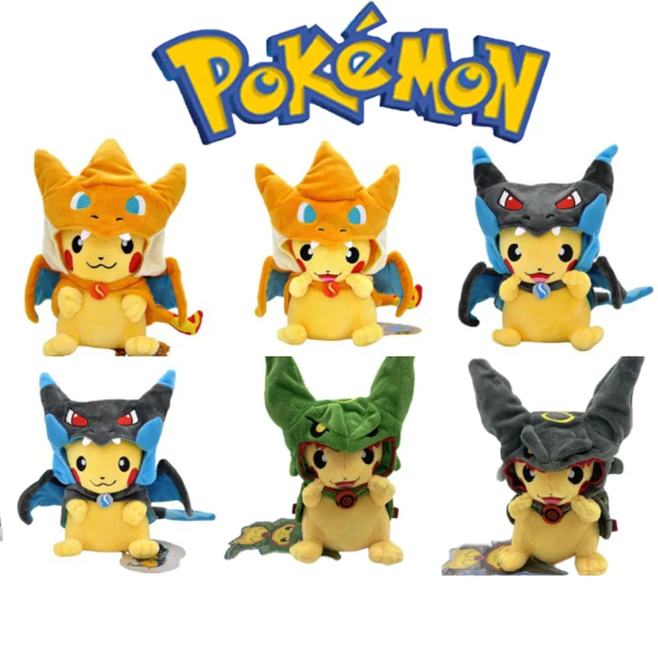 

10 шт. плюшевых кукол Покемон Пикачу, милые аниме-игрушки Покемон Пичу, короткие мягкие игрушки, милые мультяшные персонажи TOMY Покемон