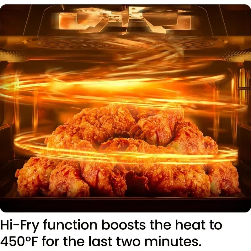 Friteuse à air Chefman, repas rapides et faciles, technologie Hi-Rurry, extra croustillant, fenêtre à vue facile, commandes tactiles