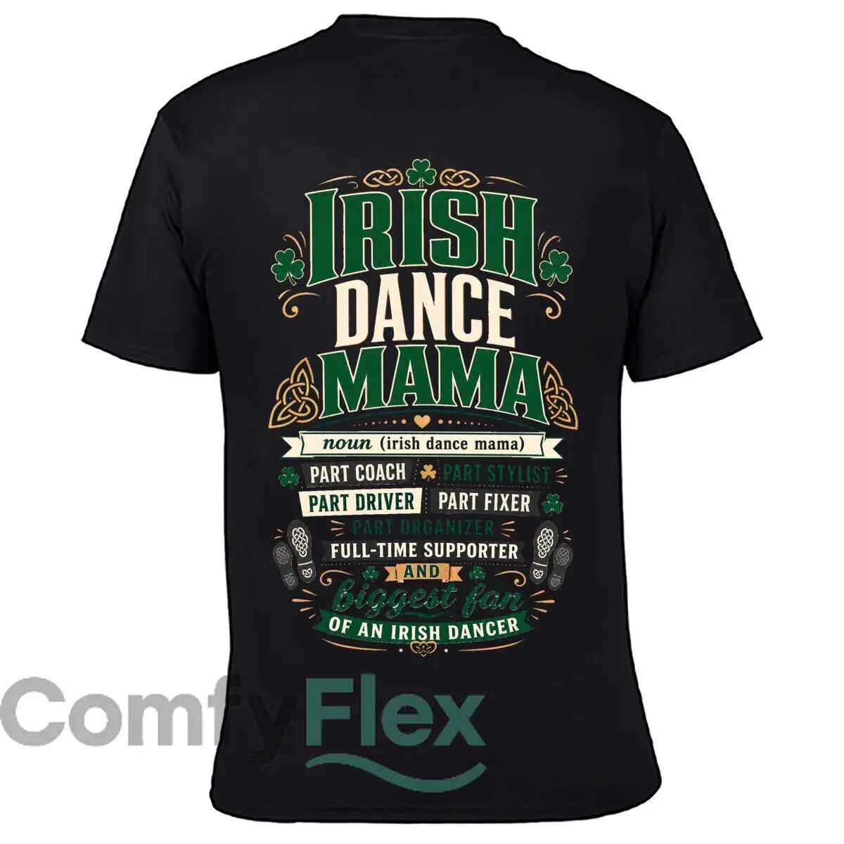 Proud Irish Dance Mama Definition Qu Loose Vintage Distressed Washed Casual Tee view 2