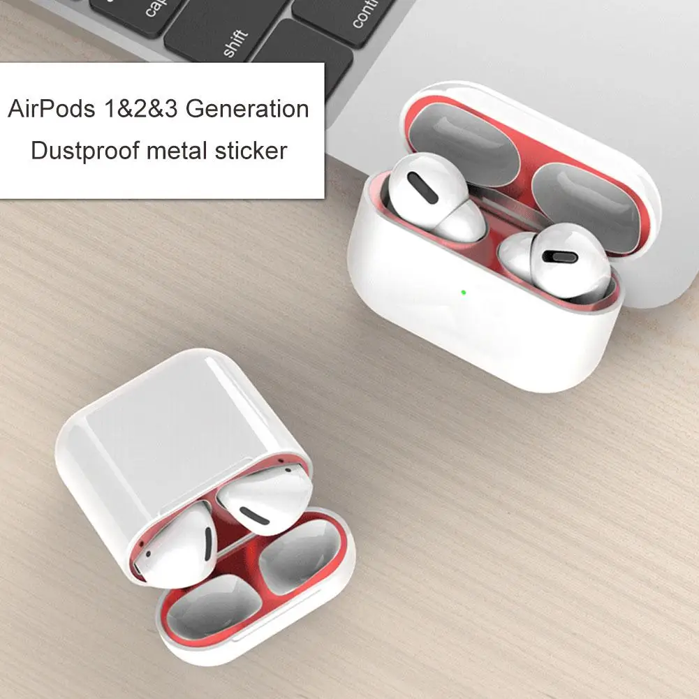 For Apple Airpods4 Earphones With Metal Stickers Dust And Scratch Resistant Stickers Earphone Shell Film Protective Film