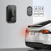 New 7kW 32A 230V Smart Wall-mounted EV Car Charger Fast Electric Vehicle Charging Station 1phase  Type 2 Wallbox for Home Use