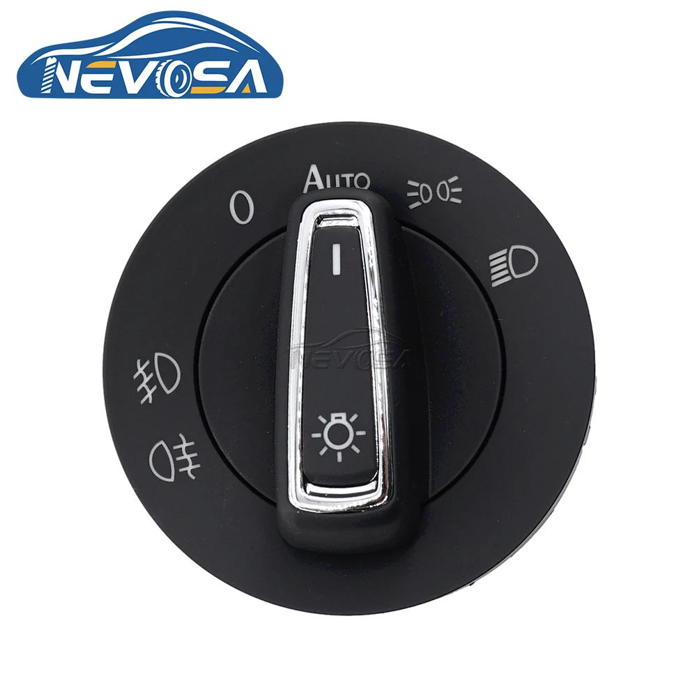 NEVOSA 18G941431A For VW Golf VII MK7 Auto Car Headlight Button Fog Lamp Light Control Switch Knob Car Accessories 5GG941431D