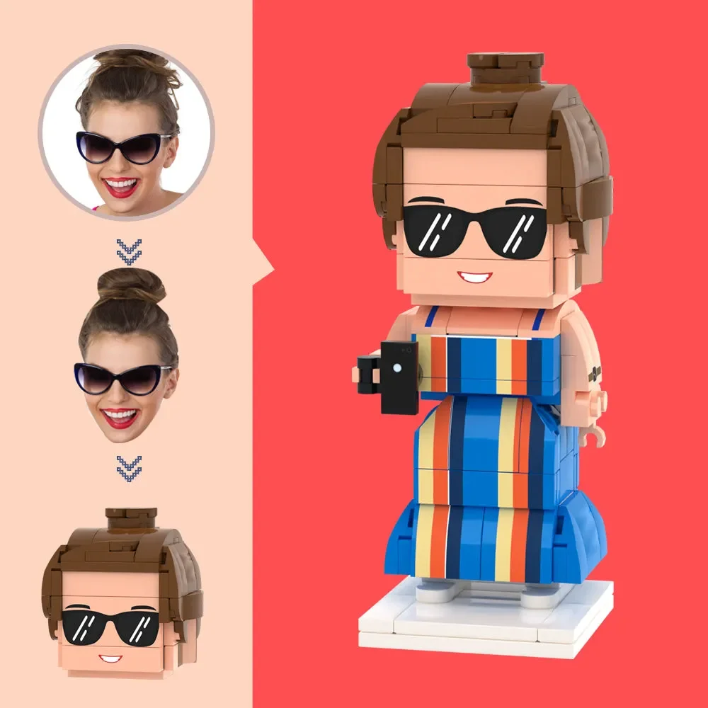 

Custom Photo Brick Small Particle Character Art, Delicate Gift for Friends as Keepsake, Great for Any Party Decoration