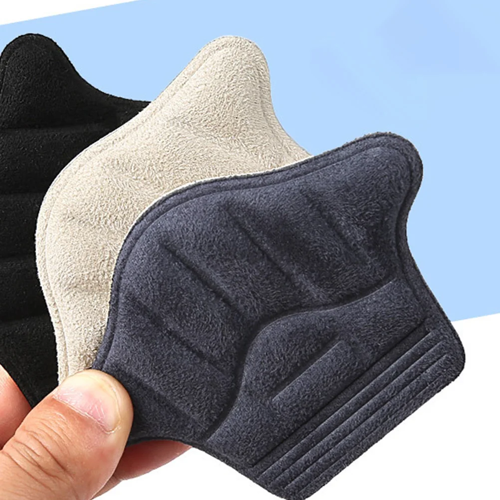 

3Pairs Wear-Resistant Heel Pads Self-Adhesive Shoe Heel Cushions Protective Support for Pain Relief Blisters Shoes Holes Patches