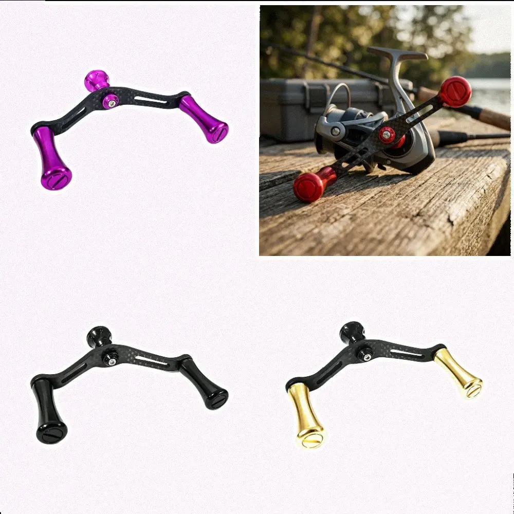 Alloy Rocker Arm Double Handle Grip For Lure Fishing Techniques Wear-resistant High Strength Material Alloy Rocker