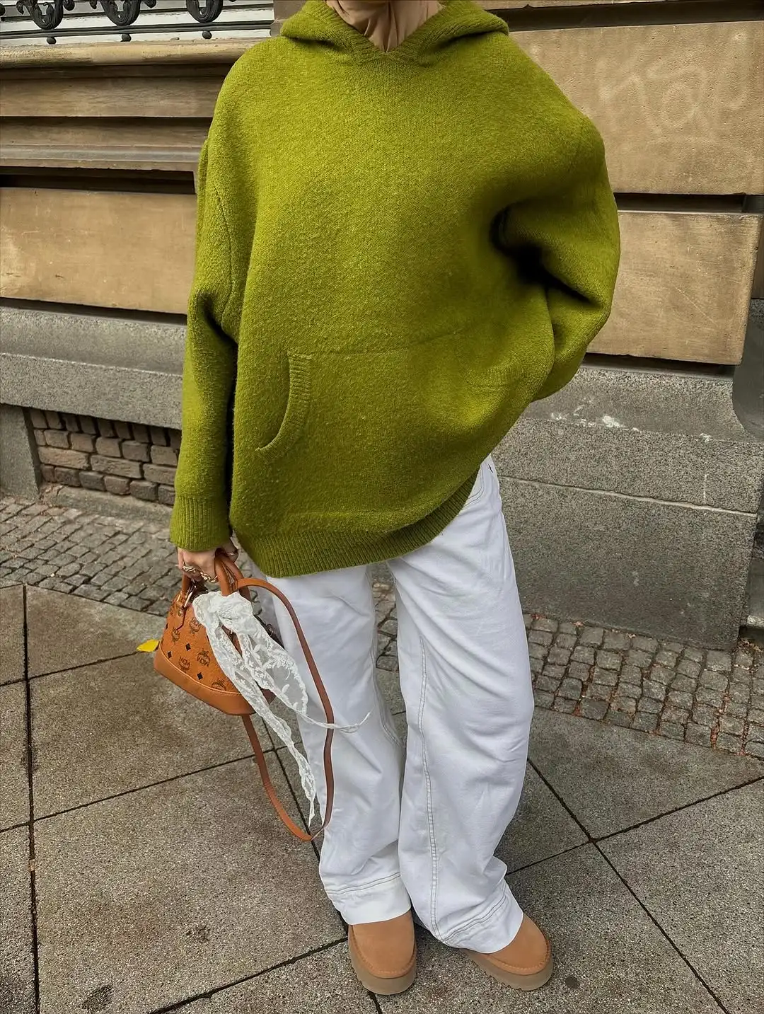 Solid Casual Knitted Oversize Sweaters Hoodie Women Long Sleeve Commute 2026 Autumn Winter Female Pullover Chic Street Jumper